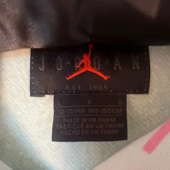 Girls Jordan Crop Hoodie - Picture 3 of 3